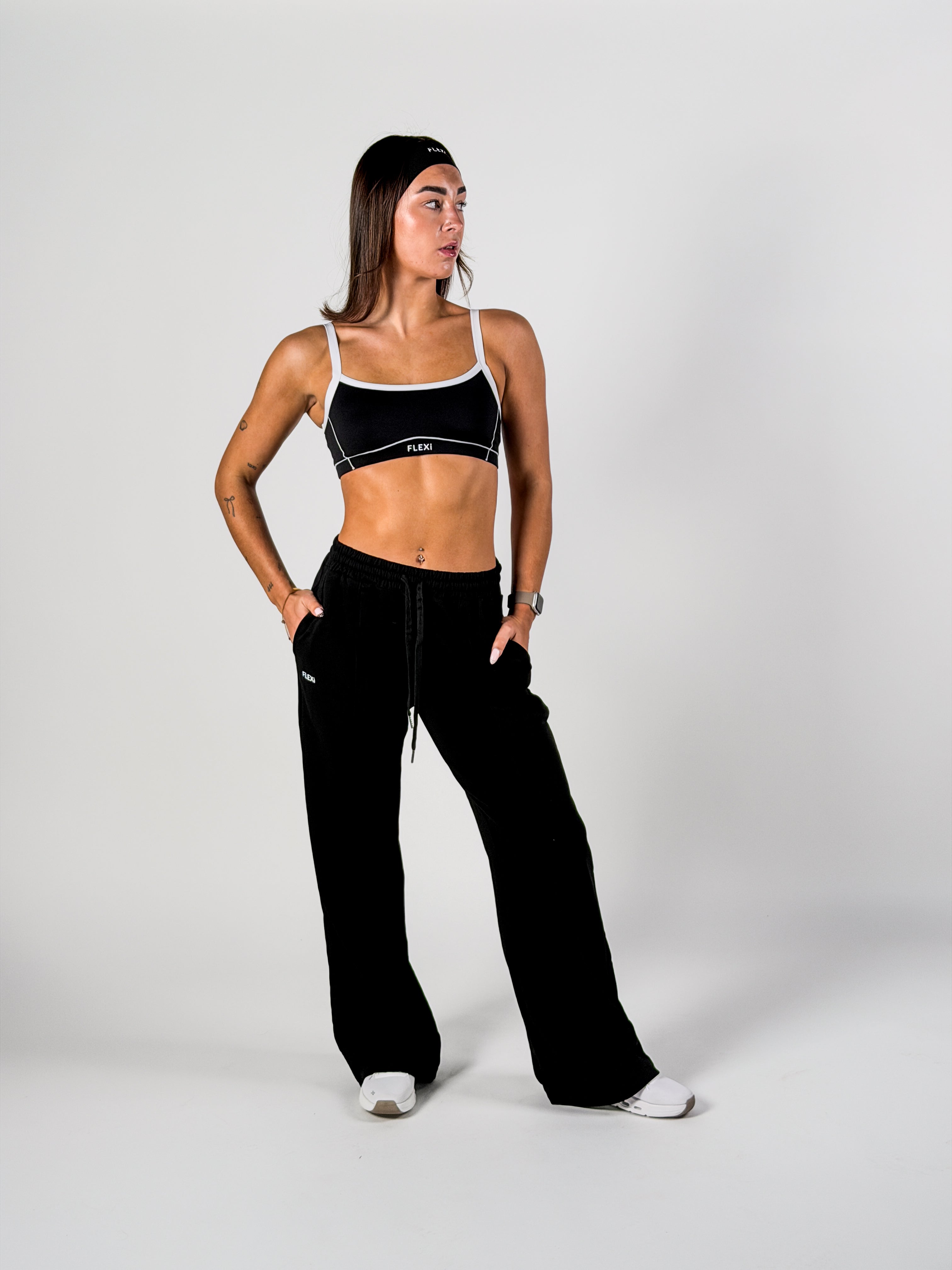 FLEXi Flow Black Joggers – Versatile Dance & Lifestyle Fit - FLEXi clo