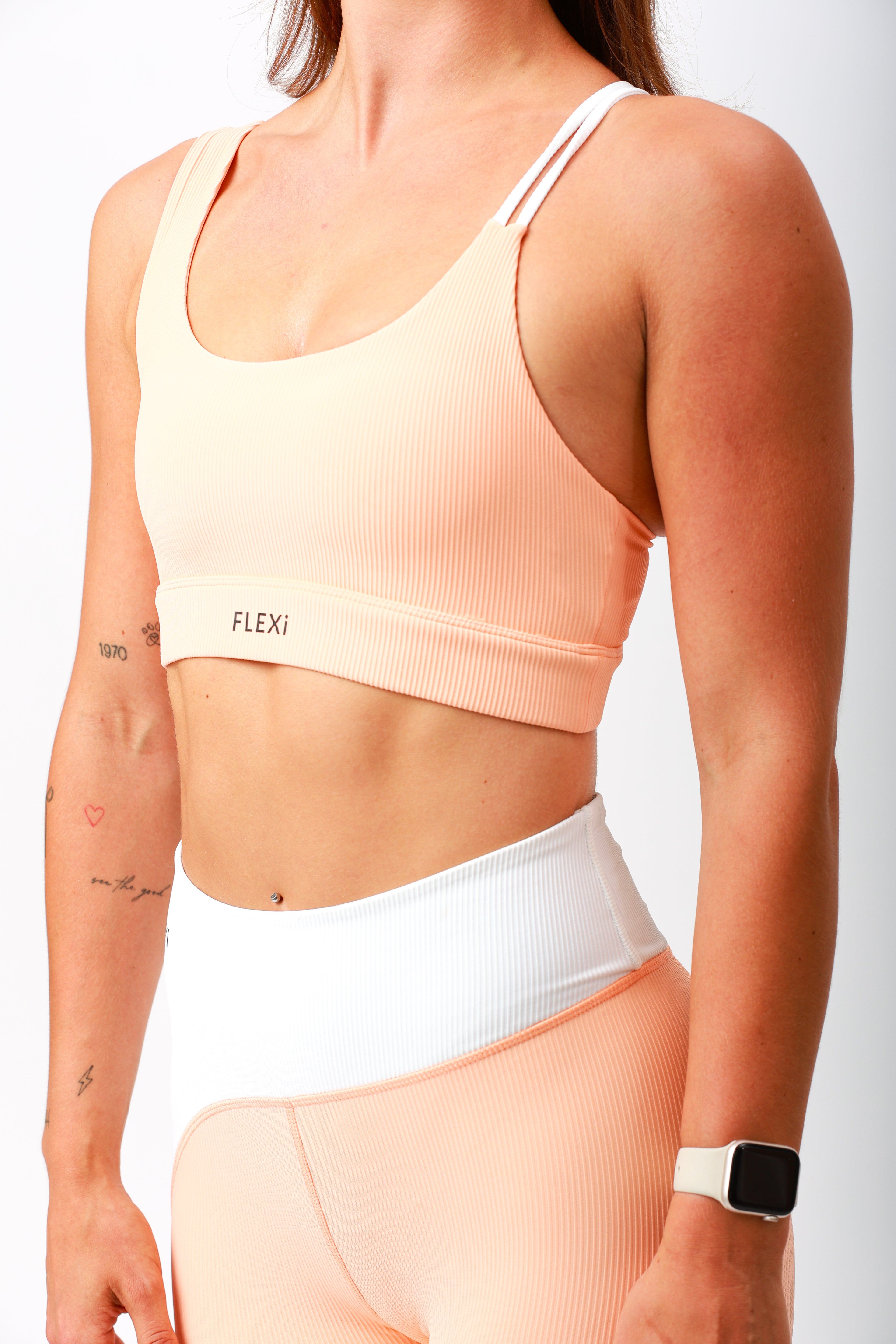 FLEXi Glow Sports Bra - Coral - FLEXi clo