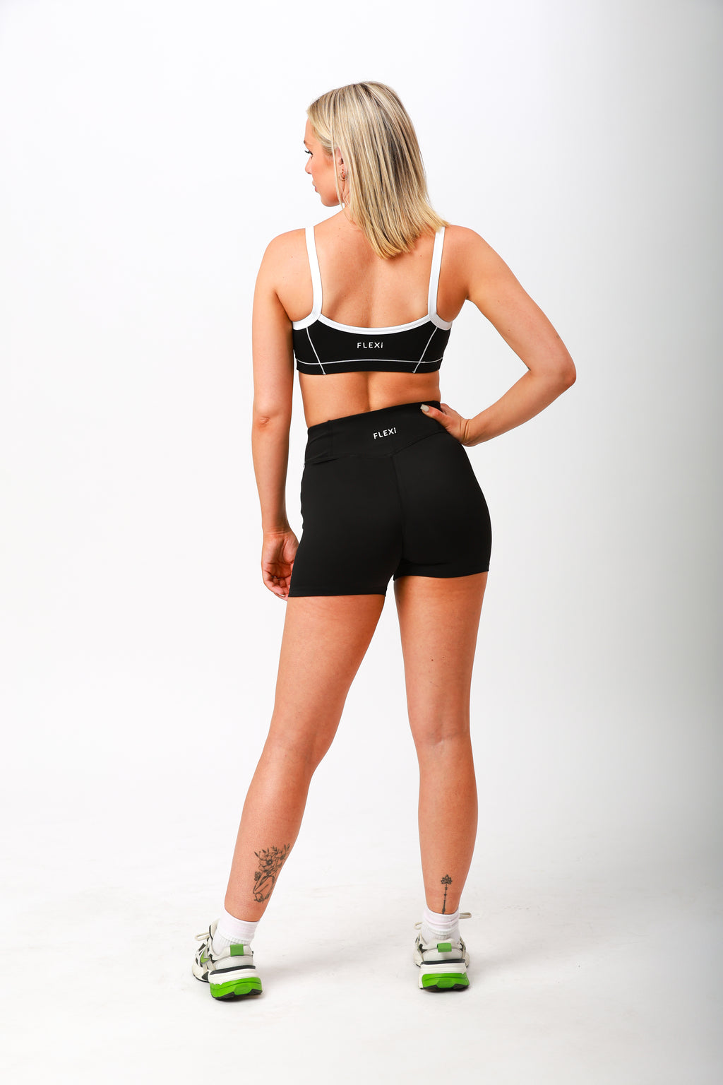 Flex 'n' Flash Sports Bra - Black - FLEXi clo