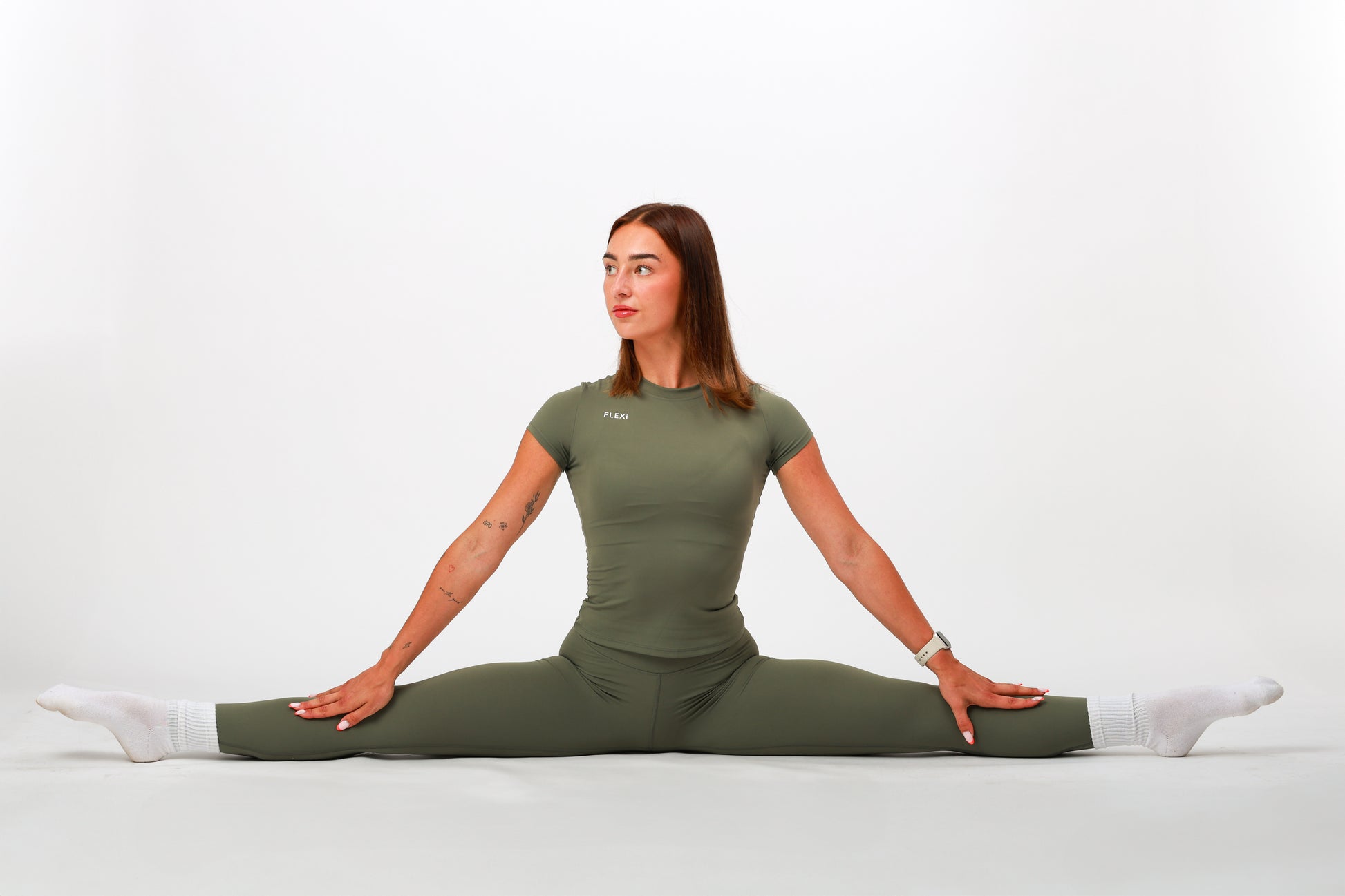 FLEXi Fitted Top - Khaki - FLEXi clo
