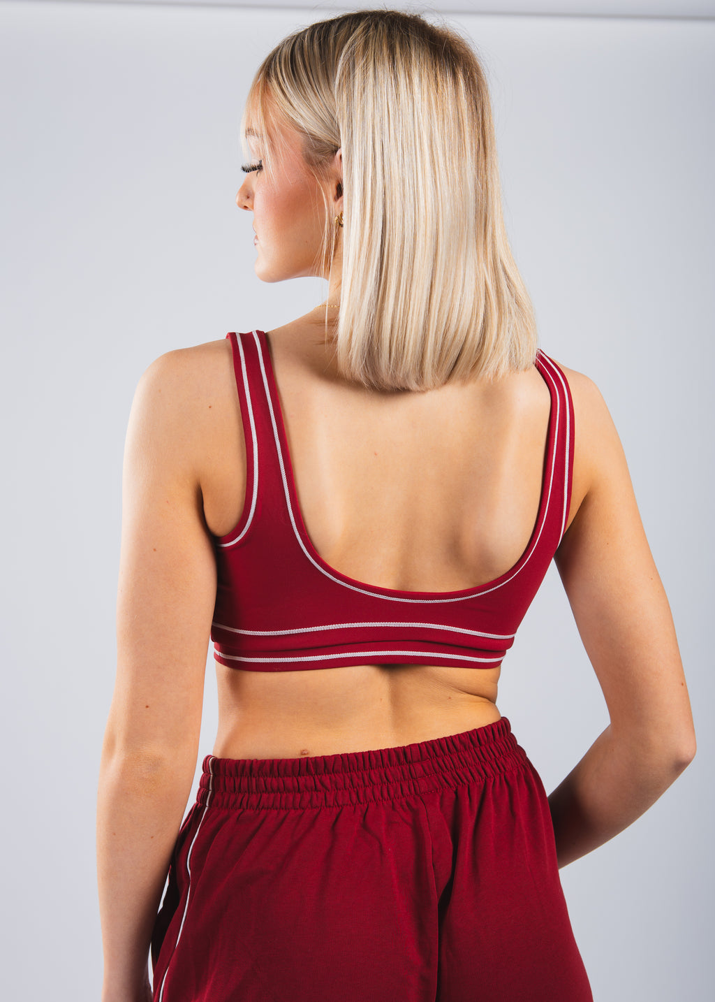 FLEXi Stripe Sports Bra - Limited Edition Red - FLEXi clo