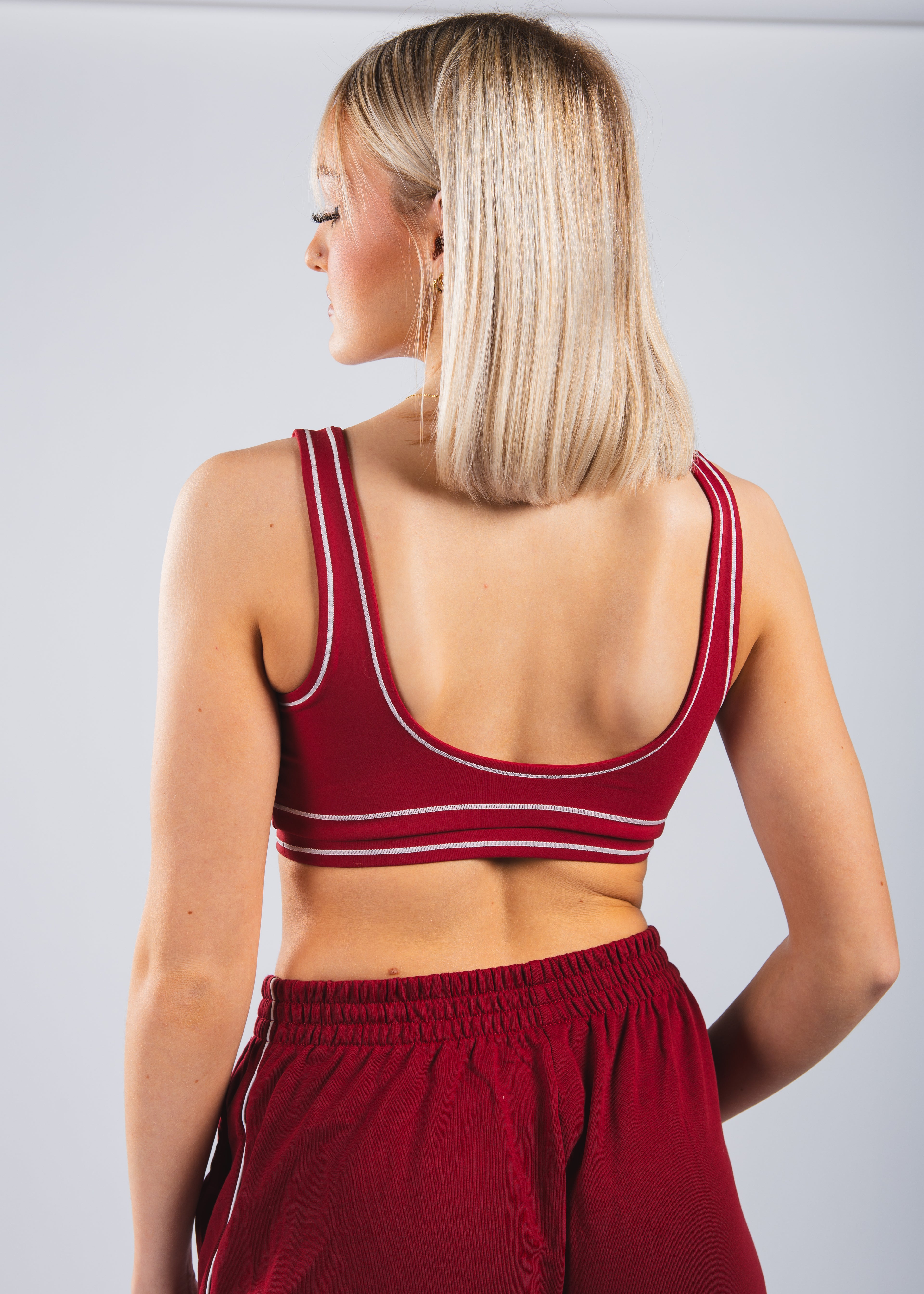FLEXi Stripe Sports Bra - Limited Edition Red - FLEXi clo