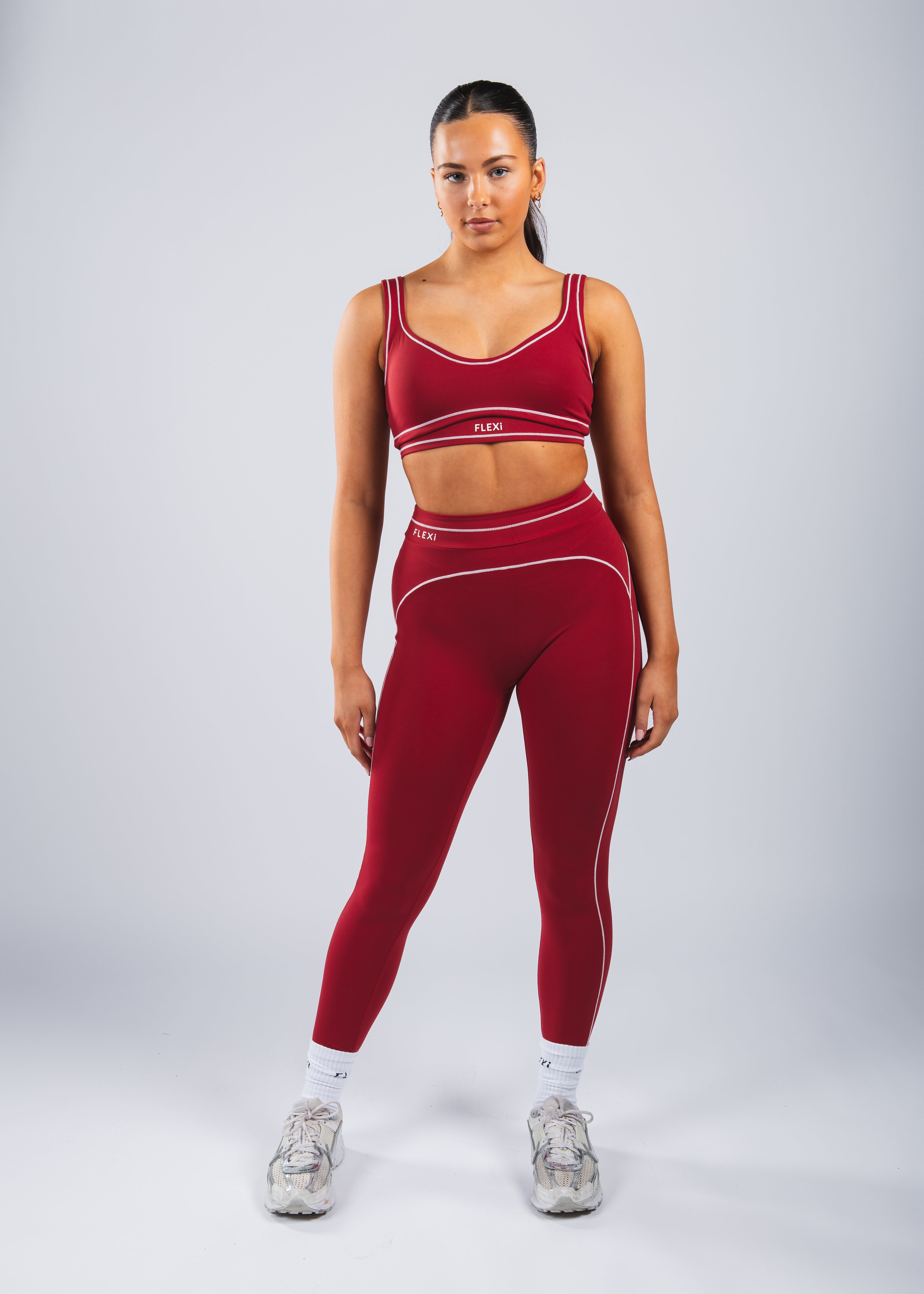 FLEXi Stripe Leggings – Limited Edition Red - FLEXi clo
