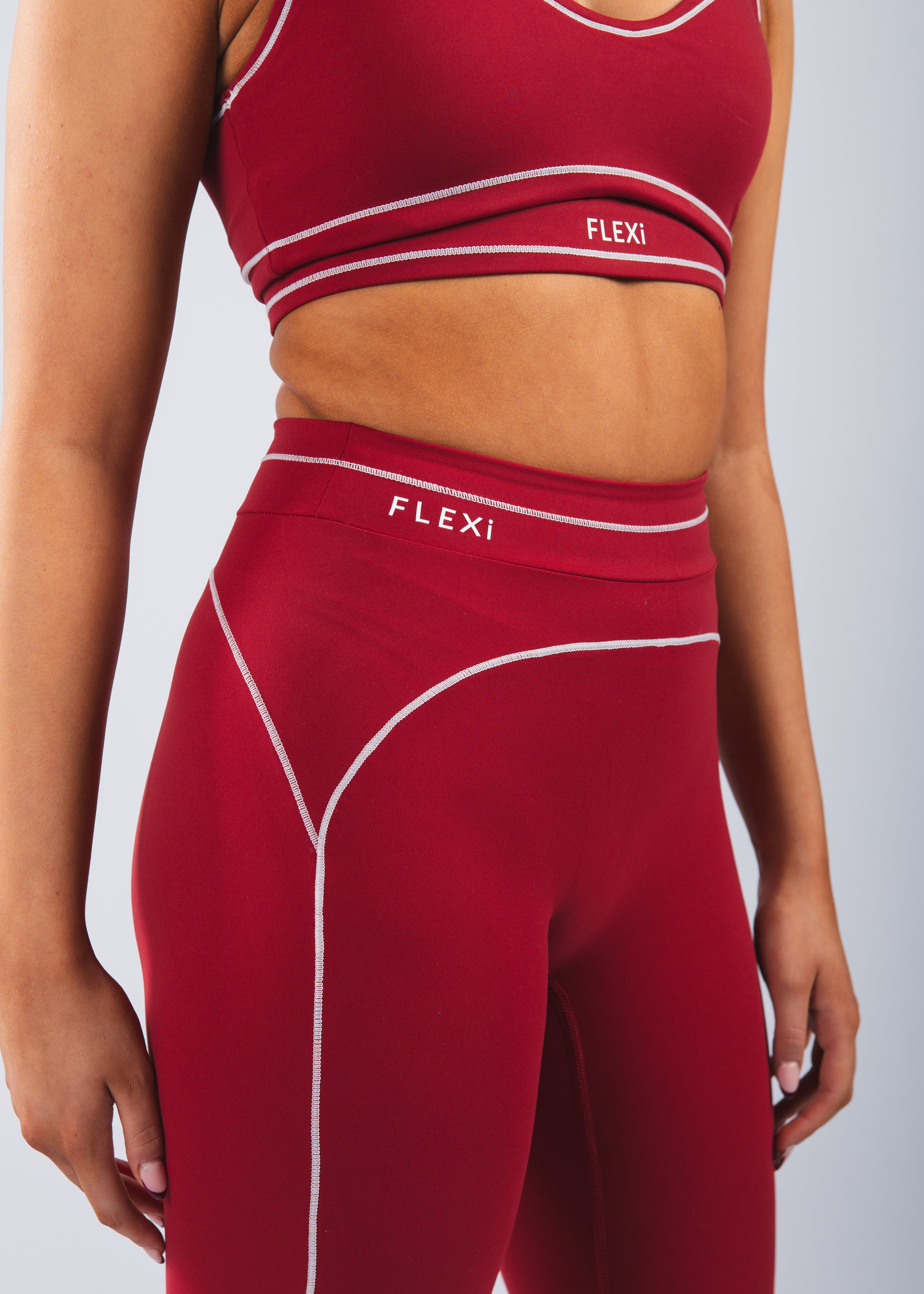 FLEXi Stripe Leggings – Limited Edition Red - FLEXi clo