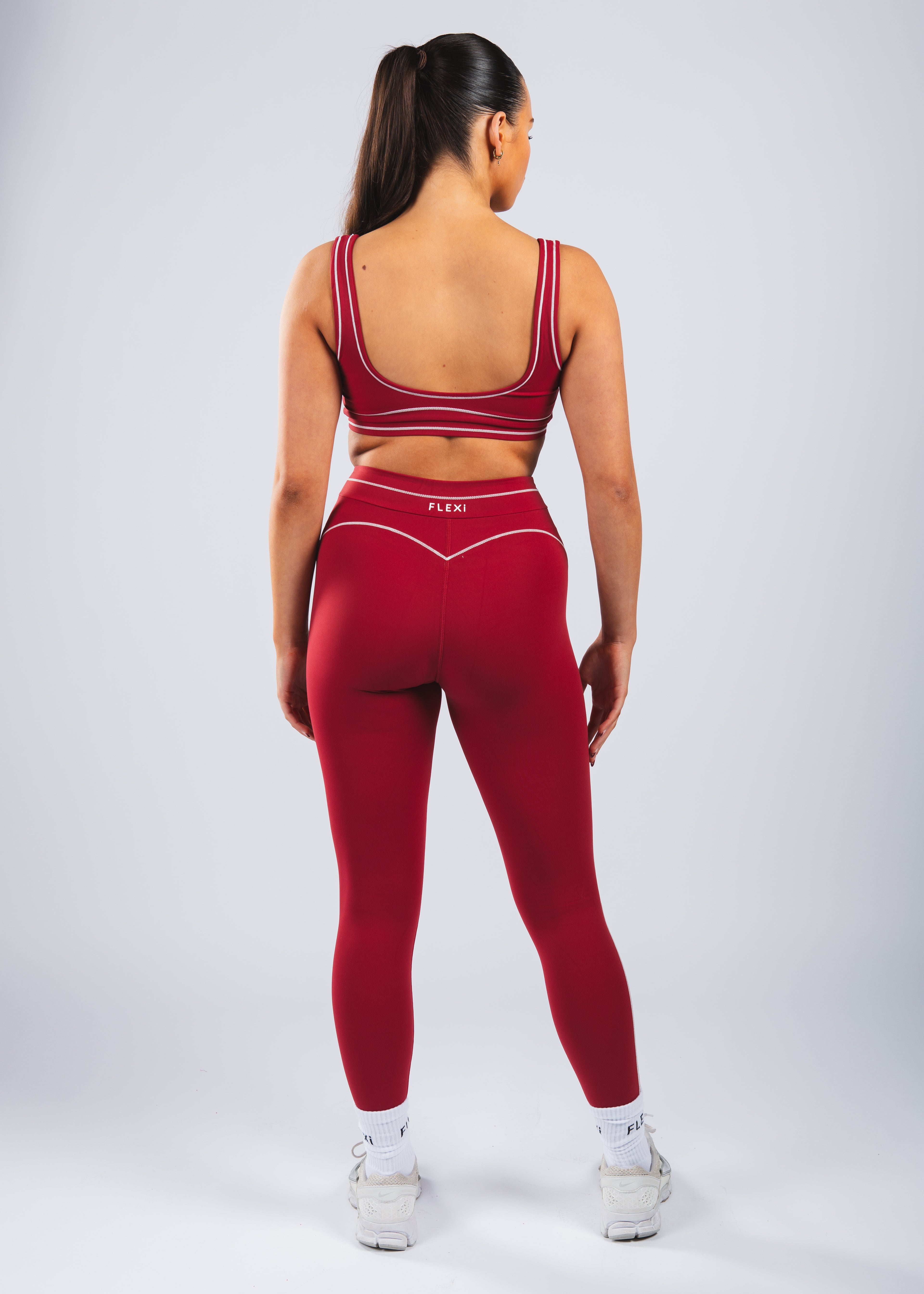 FLEXi Stripe Leggings – Limited Edition Red - FLEXi clo