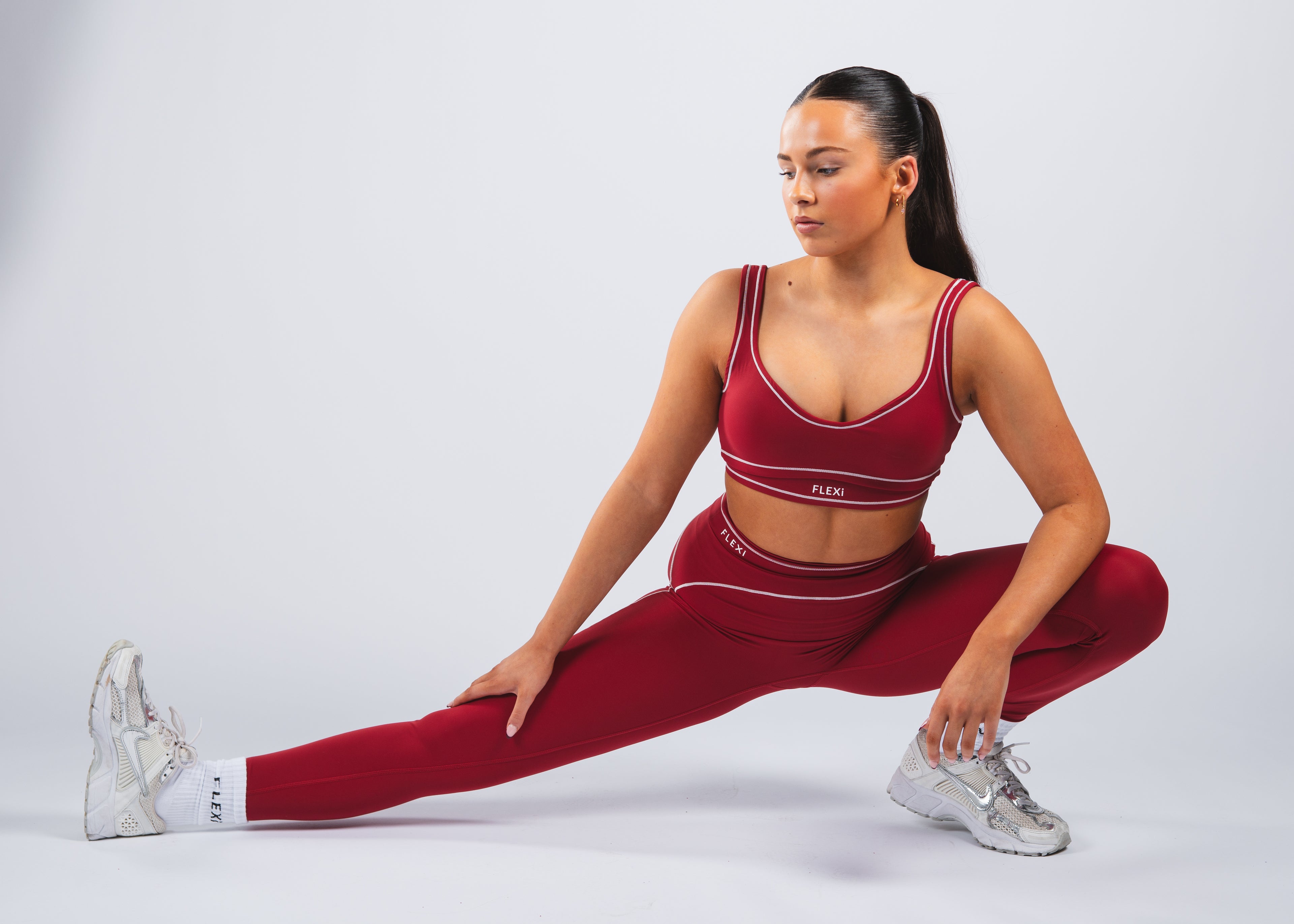 FLEXi Stripe Leggings – Limited Edition Red - FLEXi clo