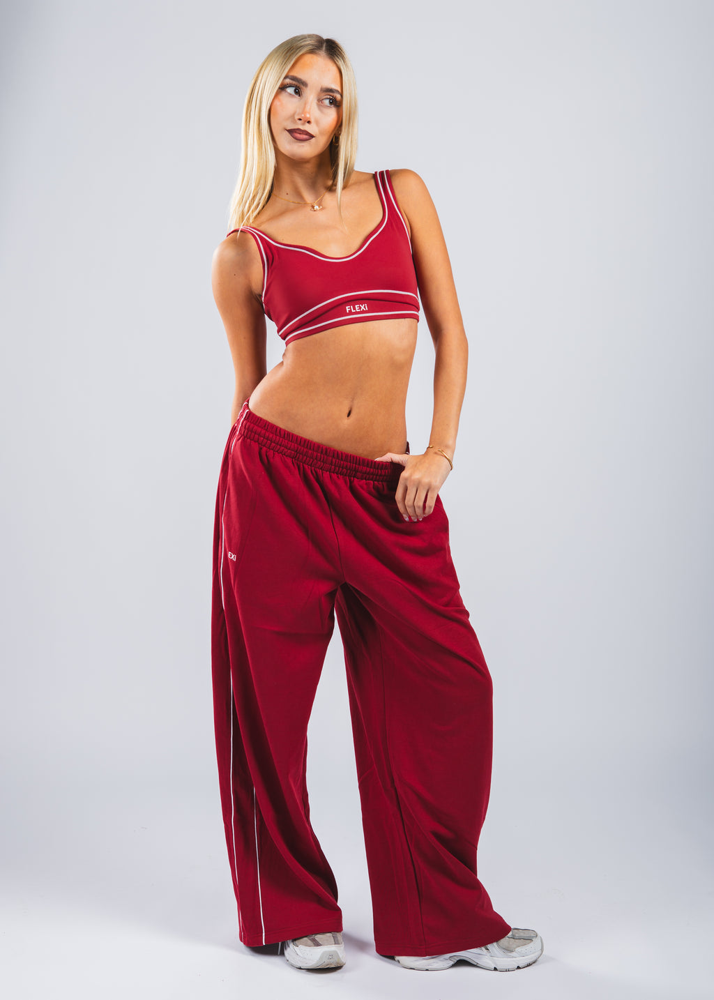 FLEXi Stripe Sports Bra - Limited Edition Red - FLEXi clo