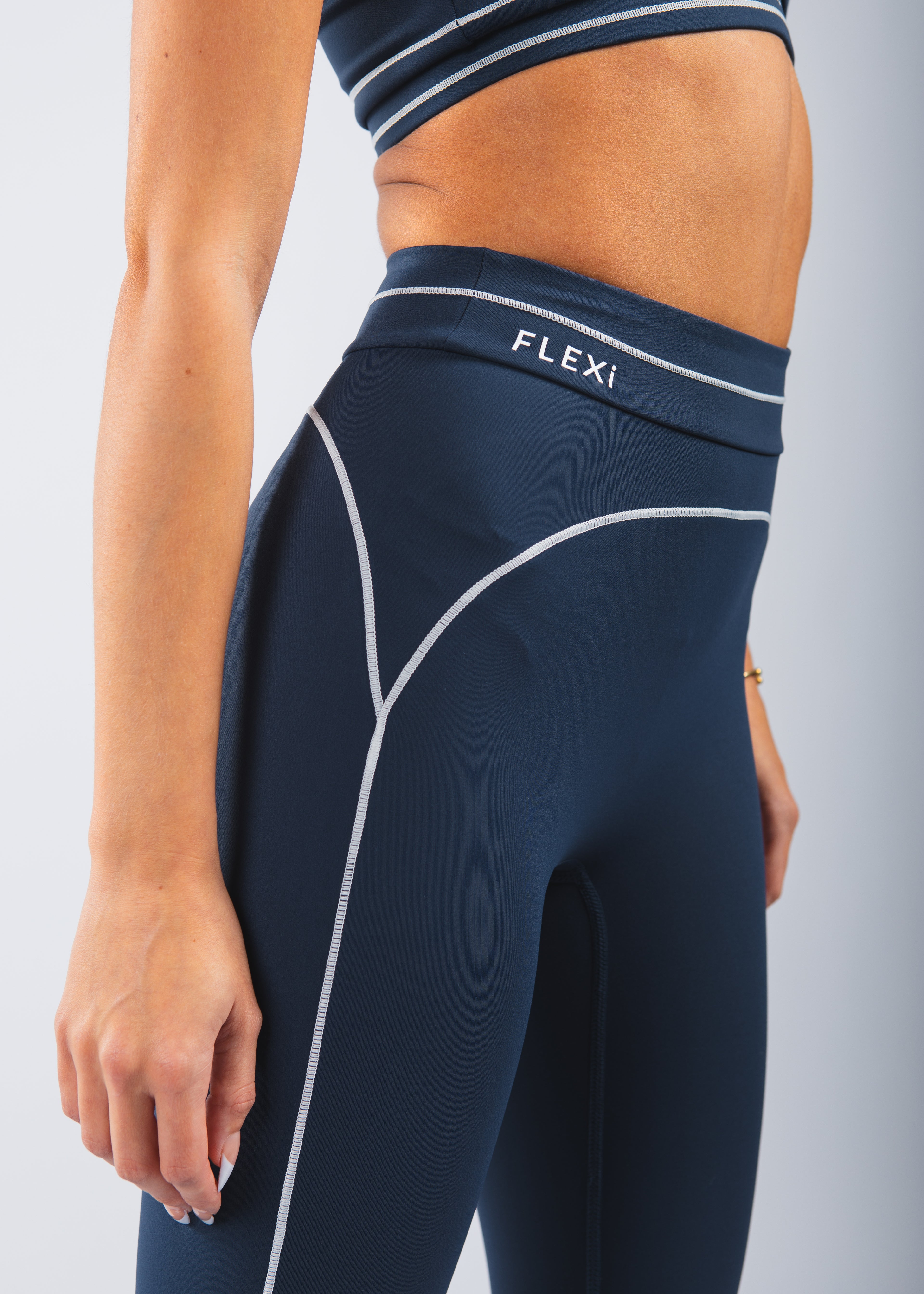 FLEXi Stripe Leggings – Limited Edition Blue - FLEXi clo