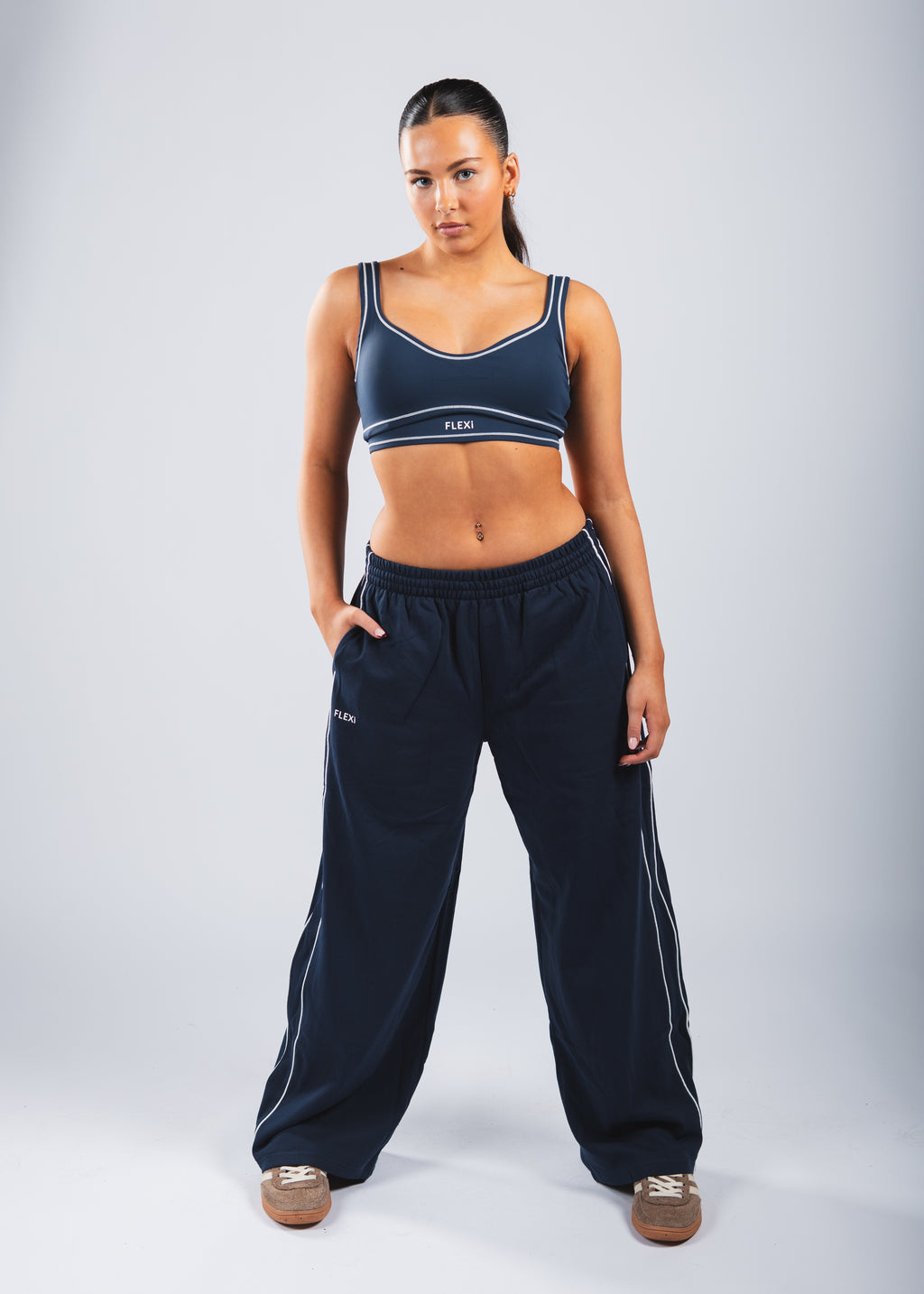 FLEXi Stripe Joggers – Limited Edition Blue - FLEXi clo