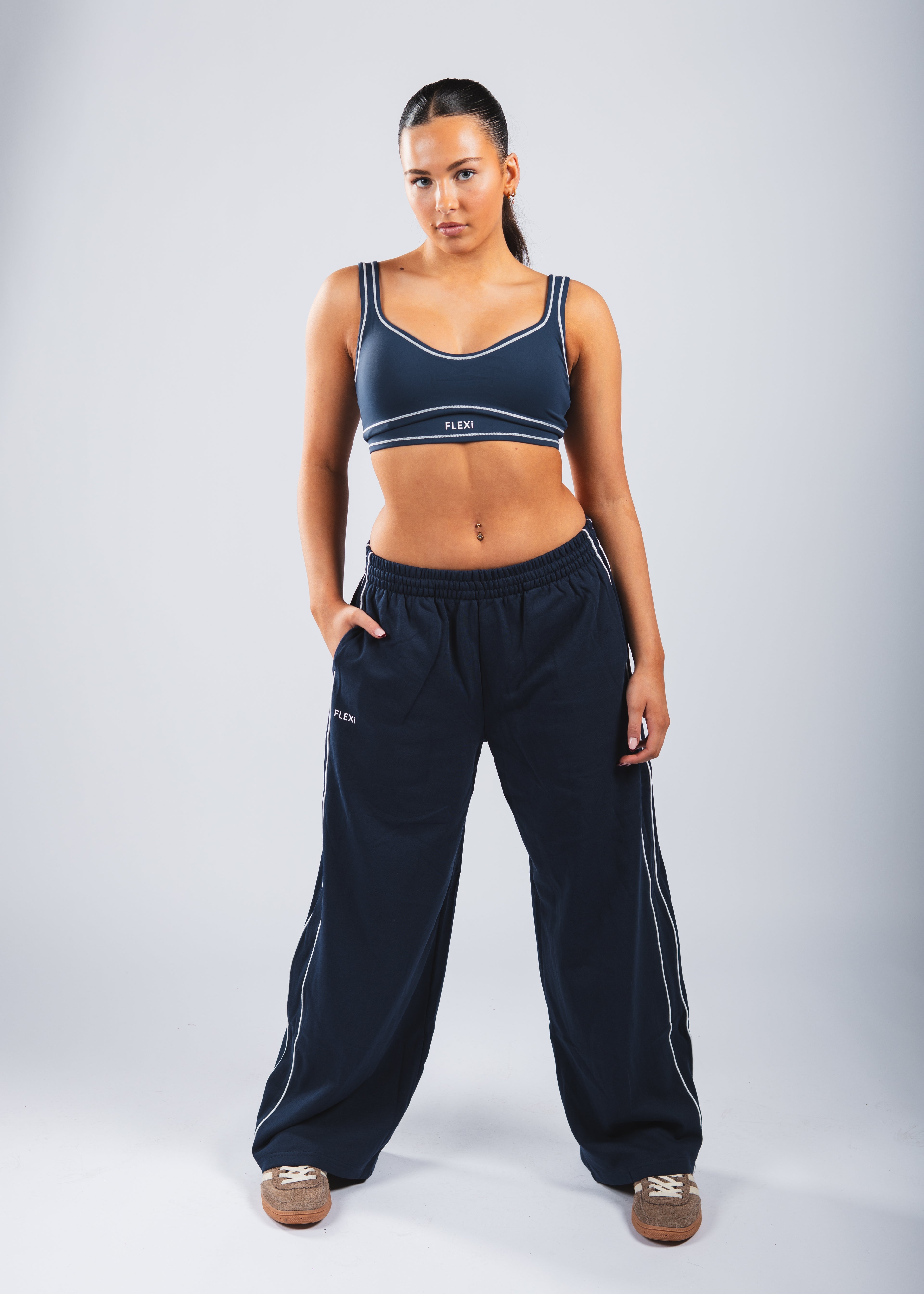 FLEXi Stripe Joggers – Limited Edition Blue - FLEXi clo