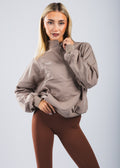 FLEXi Warm Up Quarter Zip - Stone - FLEXi clo