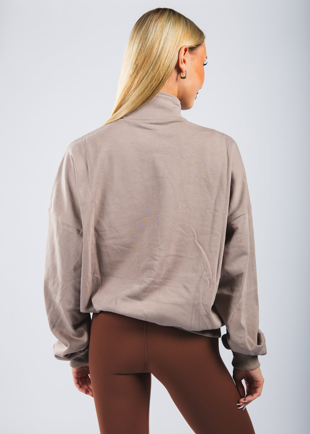 FLEXi Warm Up Quarter Zip - Stone - FLEXi clo