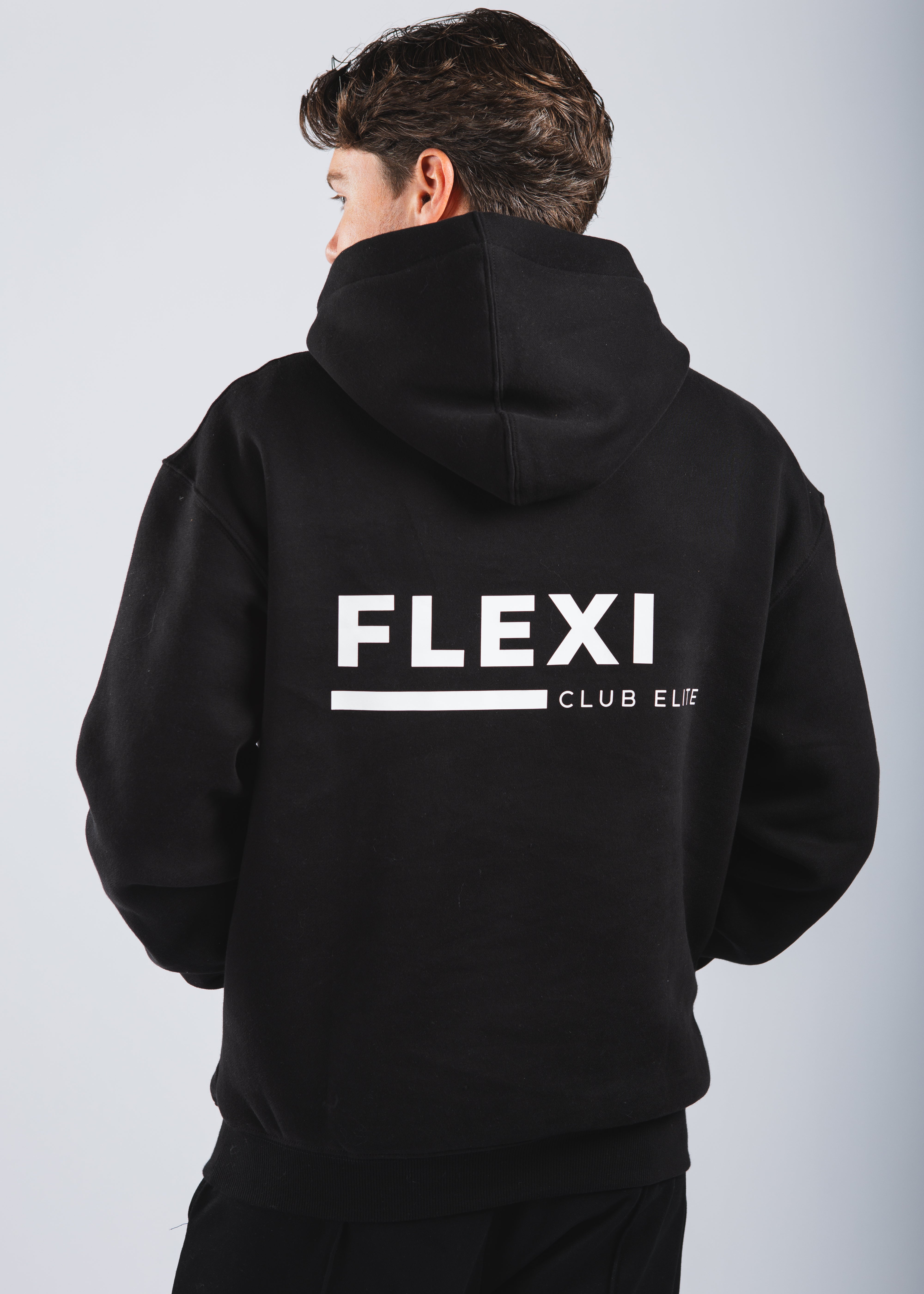 FLEXi Club Elite Hoodie – The Signature Edition - Black – FLEXi clo